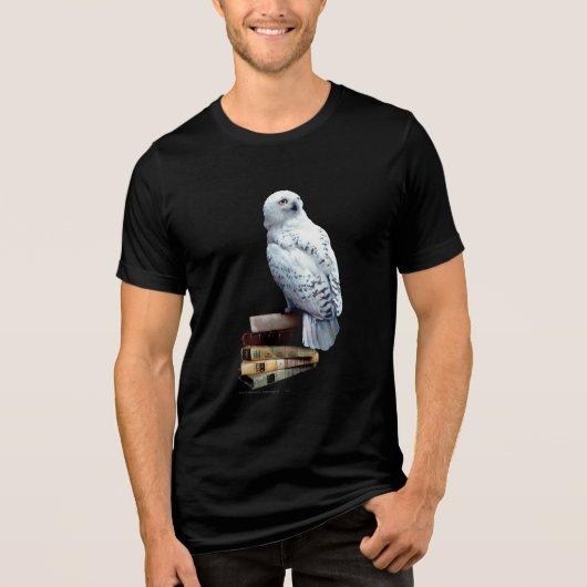 Hedwig op boeken Tri-Blend shirt (Voorkant)