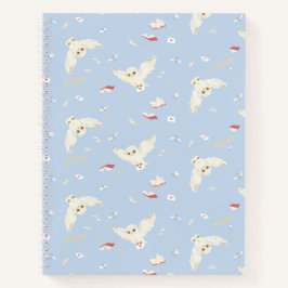 Hedwig Owl Post Letters and Books Pattern Notitieboek