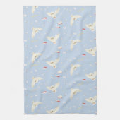 Hedwig Owl Post Letters and Books Pattern Theedoek (Verticaal)