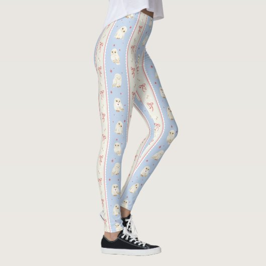 Hedwig Owl Post Stripe Pattern Leggings (Rechts)