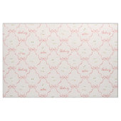 Hedwig Pink Ribbon Pattern Stof (Fat Quarter)