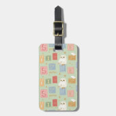 Hedwig Post Letter Block Pattern Bagagelabel (Voorkant verticaal)