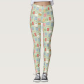 Hedwig Post Letter Block Pattern Leggings (Voorkant)