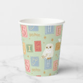 Hedwig Post Letter Block Pattern Papieren Bekers (Achterkant)