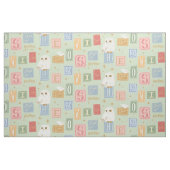 Hedwig Post Letter Block Pattern Stof (Fat Quarter)
