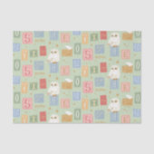 Hedwig Post Letter Block Pattern Tissuepapier (Voorkant)