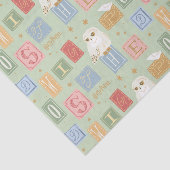 Hedwig Post Letter Block Pattern Tissuepapier (Detail)