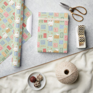 Hedwig Post Letter Blokpatroon Cadeaupapier