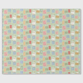 Hedwig Post Letter Blokpatroon Cadeaupapier (Vlak)