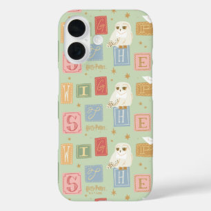 Hedwig Post Letter Blokpatroon iPhone 16 Hoesje