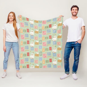 Hedwig Post Letter Blokpatroon Fleece Deken