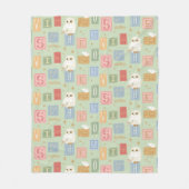 Hedwig Post Letter Blokpatroon Fleece Deken (Voorkant)