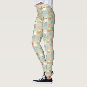 Hedwig Post Letter Blokpatroon Leggings
