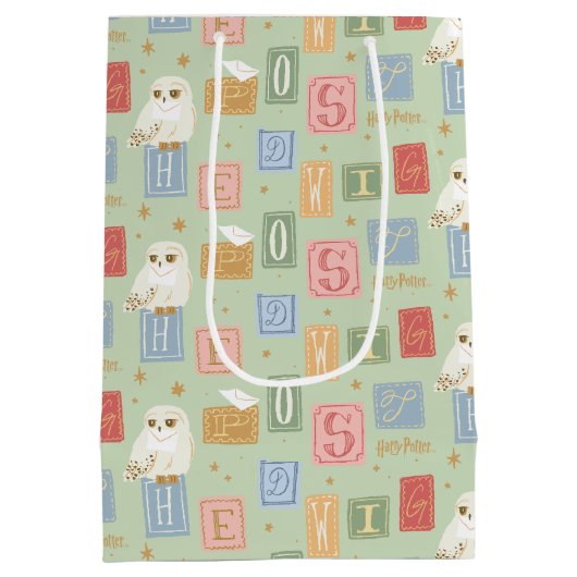 Hedwig Post Letter Blokpatroon Medium Cadeauzakje (Achterkant)