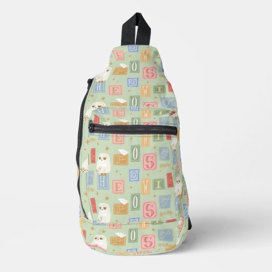 Hedwig Post Letter Blokpatroon Sling Bag (Voorkant)