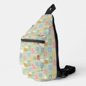 Hedwig Post Letter Blokpatroon Sling Bag (Rechterhoek)