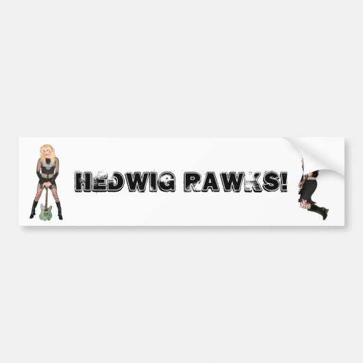 Hedwig Rawks bumpersticker (Voorkant)