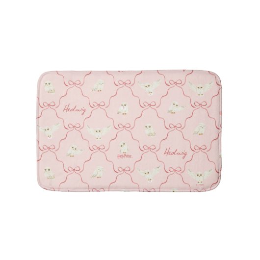 Hedwig Roze Lint Patroon Badmat (Voorkant)