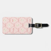 Hedwig Roze Lint Patroon Bagagelabel (Voorkant horizontaal)