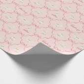 Hedwig Roze Lint Patroon Cadeaupapier (Hoek)