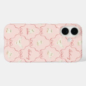Hedwig Roze Lint Patroon Case-Mate iPhone Case (Achterkant (horizontaal))