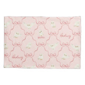 Hedwig Roze Lint Patroon Kussensloop (Achterkant)
