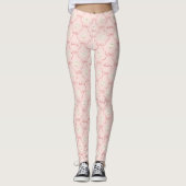 Hedwig Roze Lint Patroon Leggings (Voorkant)