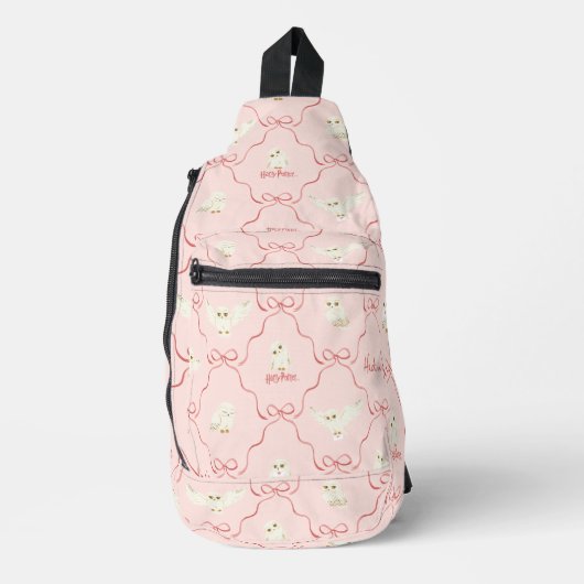 Hedwig Roze Lint Patroon Sling Bag (Voorkant)