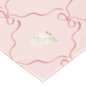 Hedwig Roze Lint Patroon Tafelkleed (Gekanteld)
