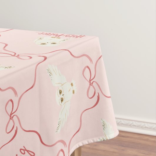 Hedwig Roze Lint Patroon Tafelkleed (Voorbeeld)