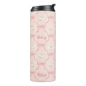 Hedwig Roze Lint Patroon Thermosbeker (Gedraaid links)