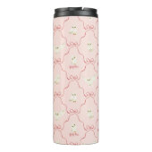 Hedwig Roze Lint Patroon Thermosbeker (Achterkant)