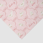 Hedwig Roze Lint Patroon Tissuepapier (Detail)