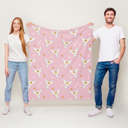 Hedwig Roze Zonnewende Patroon Fleece Deken (In situ)