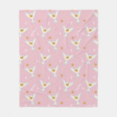 Hedwig Roze Zonnewende Patroon Fleece Deken (Voorkant)