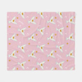 Hedwig Roze Zonnewende Patroon Fleece Deken (Voorkant (Horizontaal))