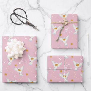 Hedwig Roze Zonnewende Patroon Inpakpapier Vel