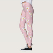 Hedwig Roze Zonnewende Patroon Leggings (Links)