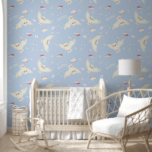 Hedwig Uil Post Brieven en Boeken Patroon Behang