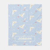 Hedwig Uil Post Brieven en Boeken Patroon Fleece Deken (Voorkant)