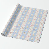 Hedwig Uil Post Streeppatroon Cadeaupapier (Uitgerold)