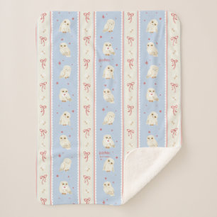 Hedwig Uil Post Streeppatroon Sherpa Deken