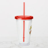 Hedwig Whimsical Bos Tekening Acryl Drinkbeker (Rechts)