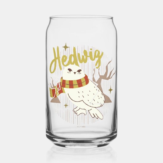 Hedwig Whimsical Bos Tekening Blikvorm Glas (Voorkant)