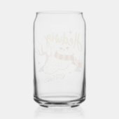 Hedwig Whimsical Bos Tekening Blikvorm Glas (Achterkant)
