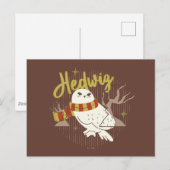 Hedwig Whimsical Bos Tekening Briefkaart (Voorkant / Achterkant)