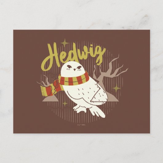 Hedwig Whimsical Bos Tekening Briefkaart (Voorkant)