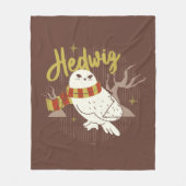 Hedwig Whimsical Bos Tekening Fleece Deken (Voorkant)