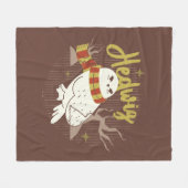 Hedwig Whimsical Bos Tekening Fleece Deken (Voorkant (Horizontaal))