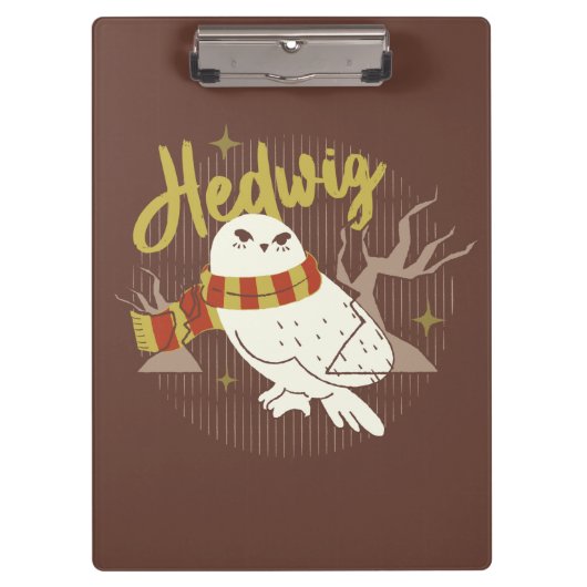 Hedwig Whimsical Bos Tekening Klembord (Voorkant)